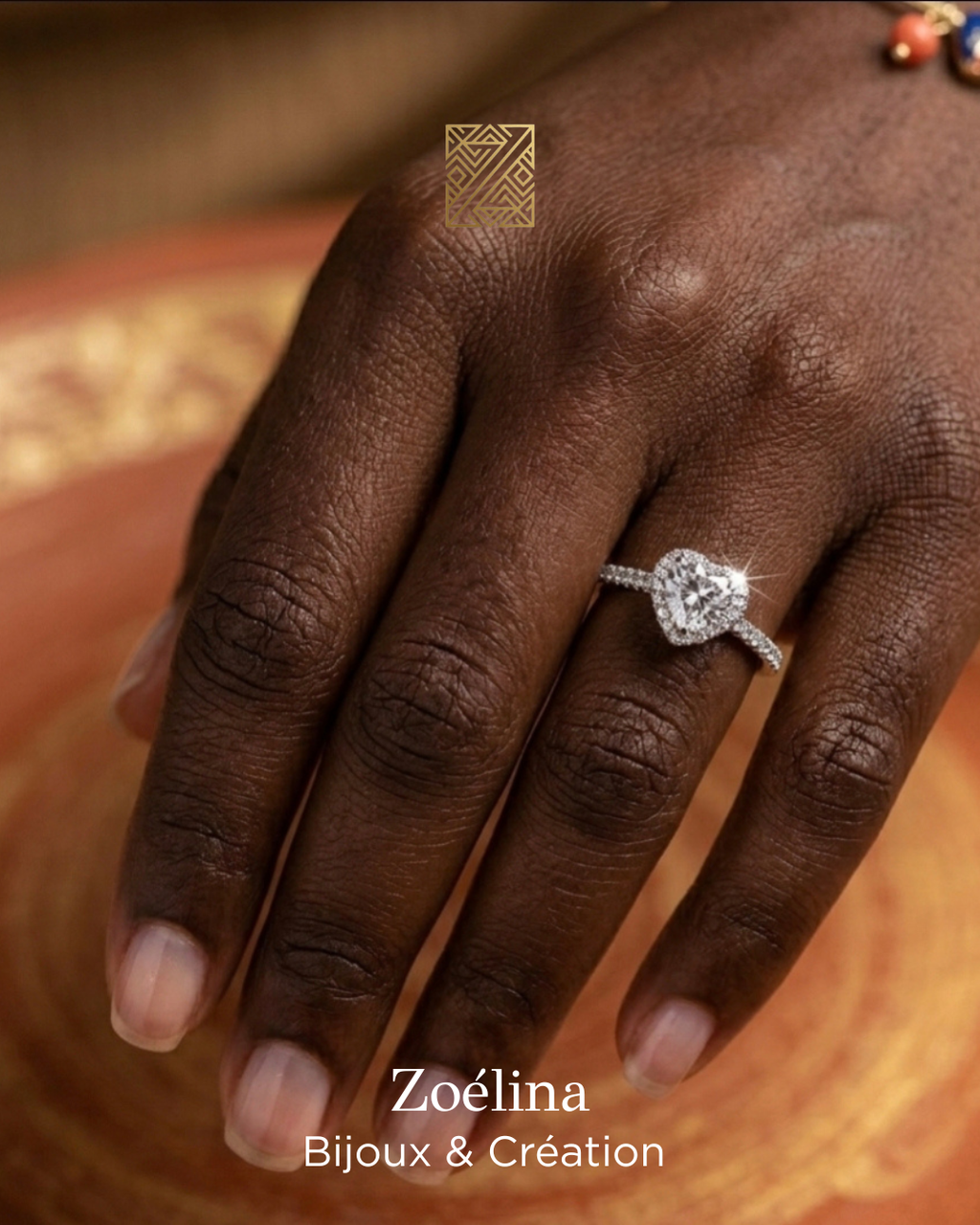 Bague Maëlya – Cœur en Argent 925 & Zircon Zoélina