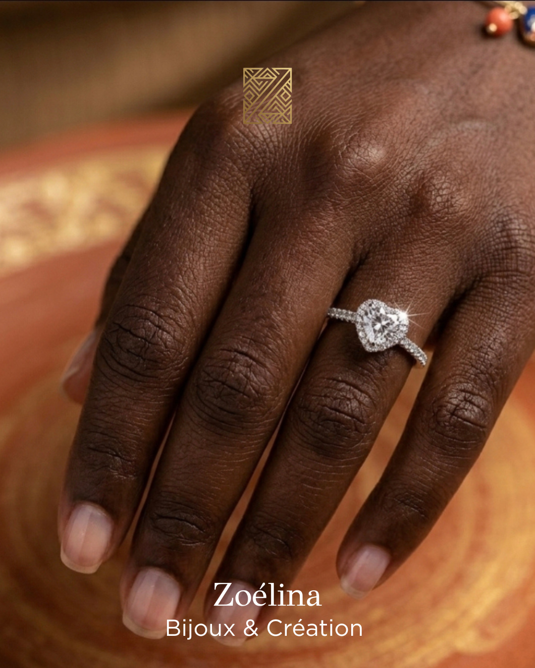 Bague Maëlya – Cœur en Argent 925 & Zircon Zoélina