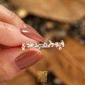 La Chloé Bague Rameau Doré & Zircons